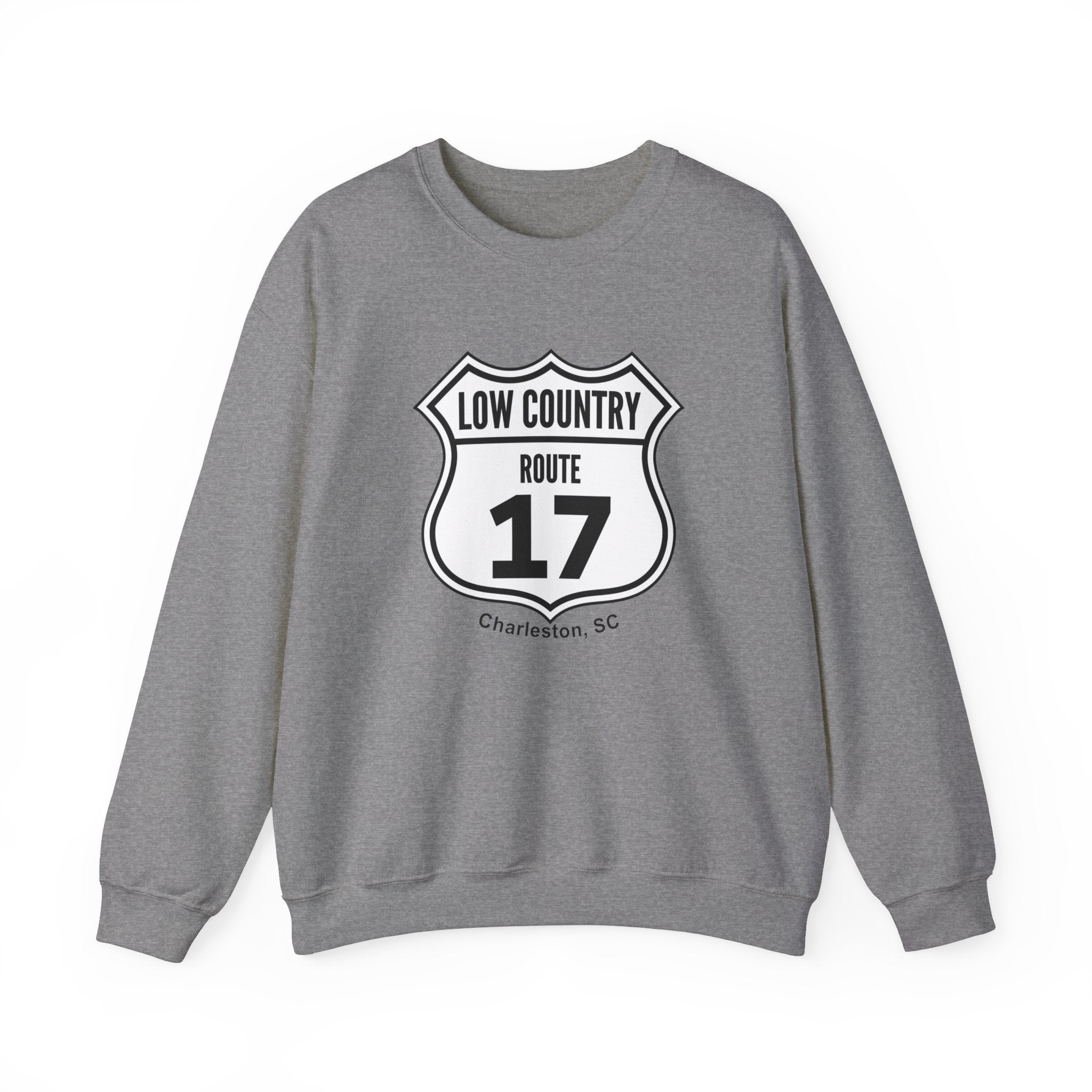 17 Low Country Route Sign Crewneck Sweatshirt