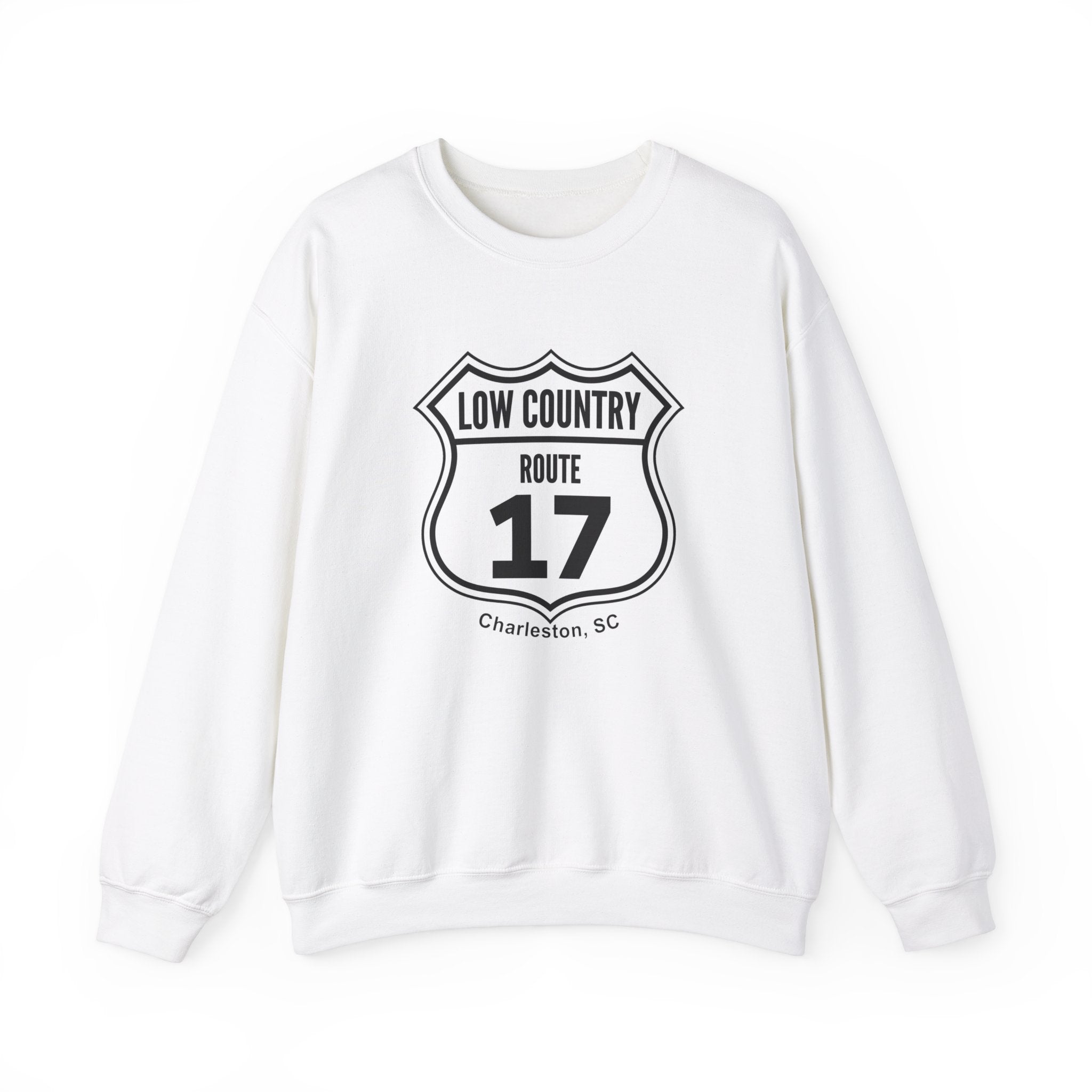 17 Low Country Route Sign Crewneck Sweatshirt