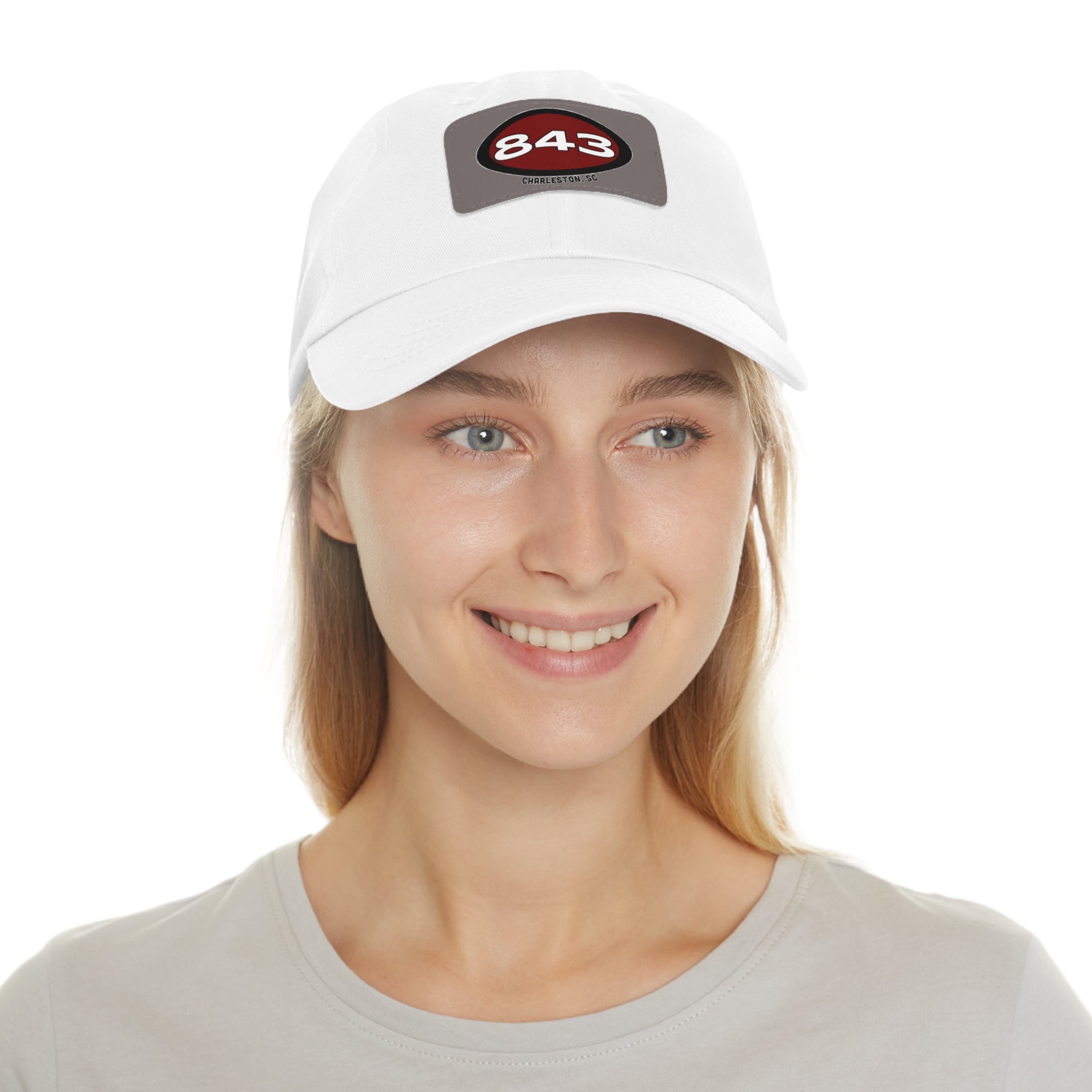 Dad Hat with 843 Patch (Rectangle)