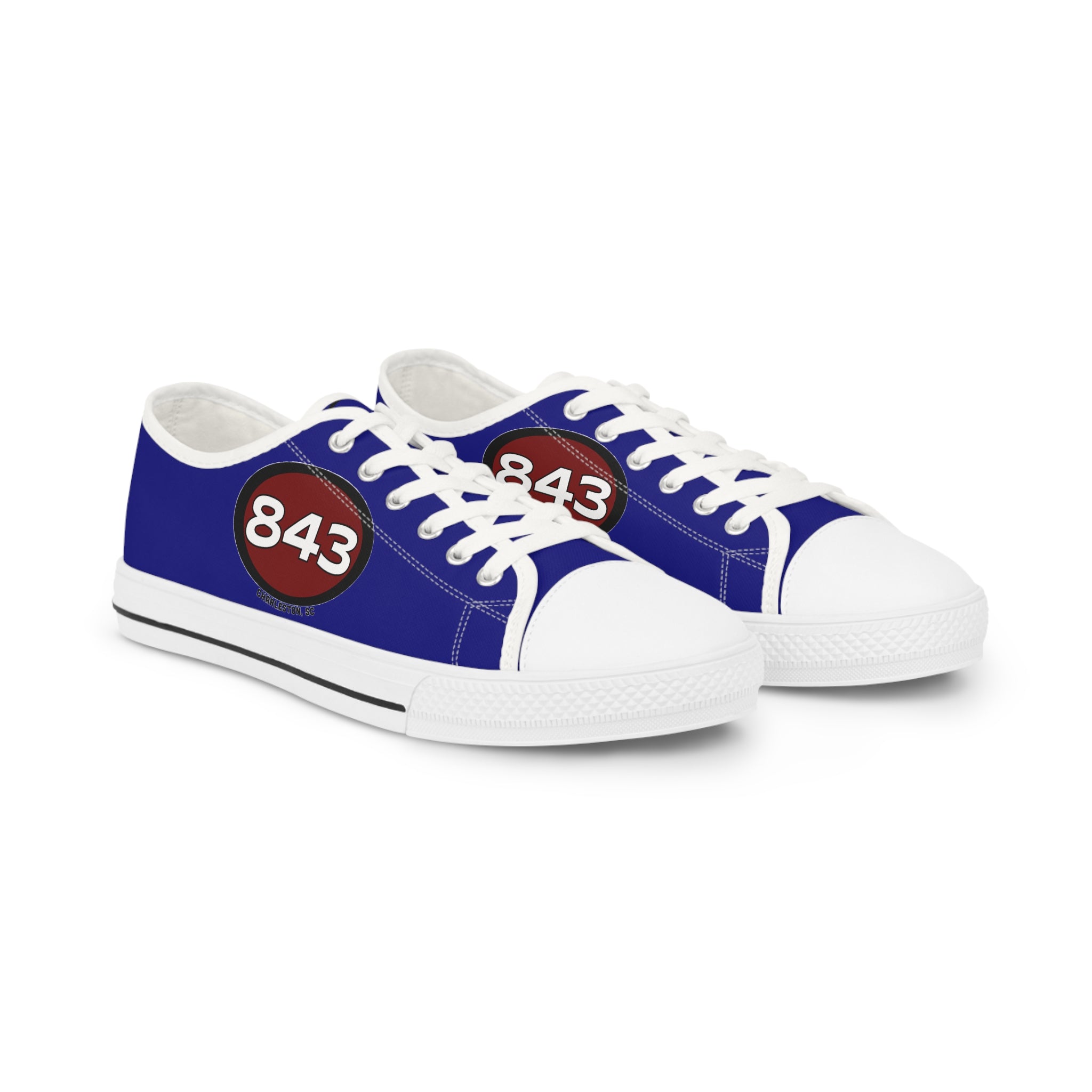 Men's Low Top Sneakers-843 Navy Blue