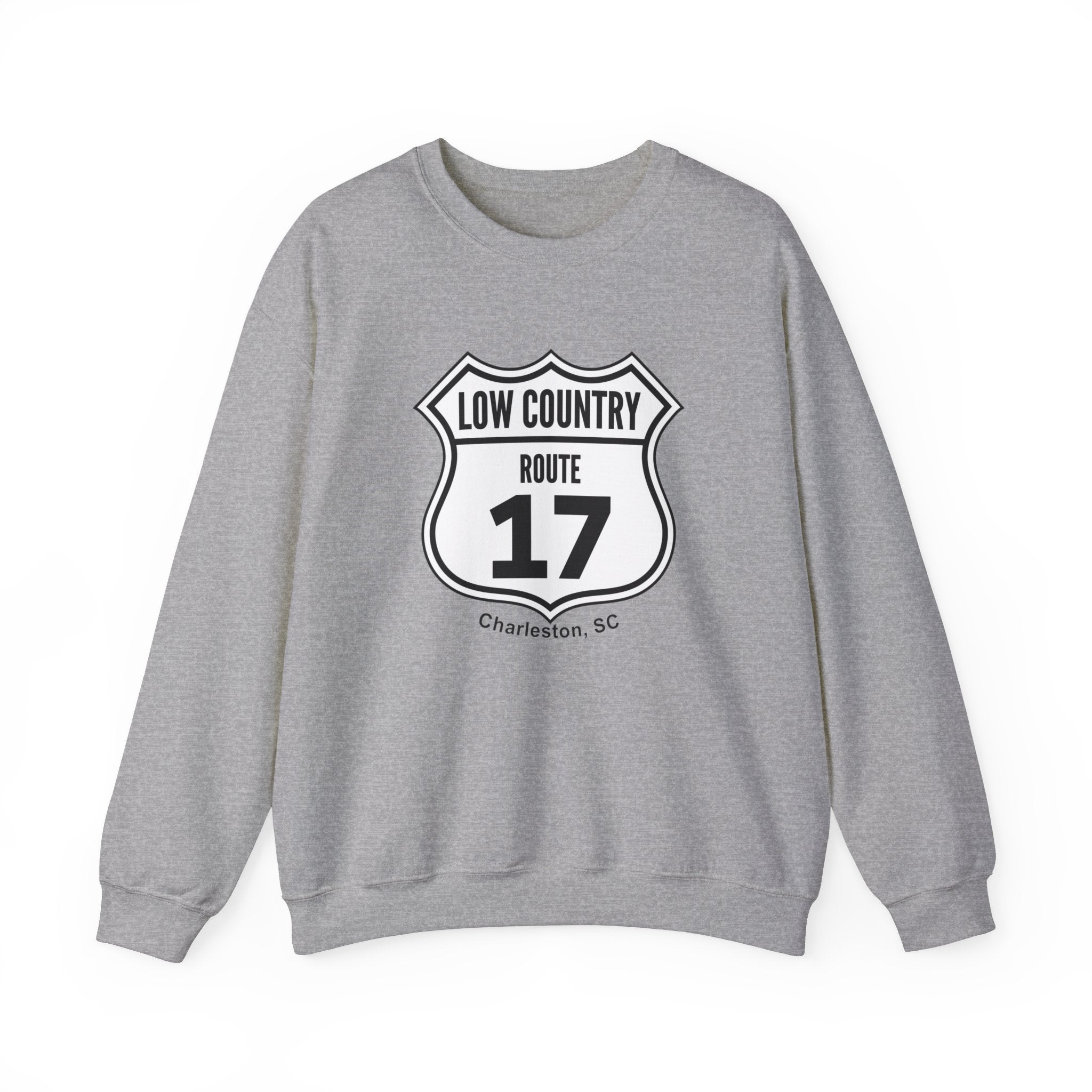 17 Low Country Route Sign Crewneck Sweatshirt