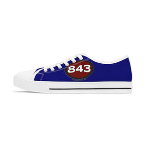 Women's Low Top Sneakers-843 Navy Blue