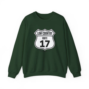 17 Low Country Route Sign Crewneck Sweatshirt