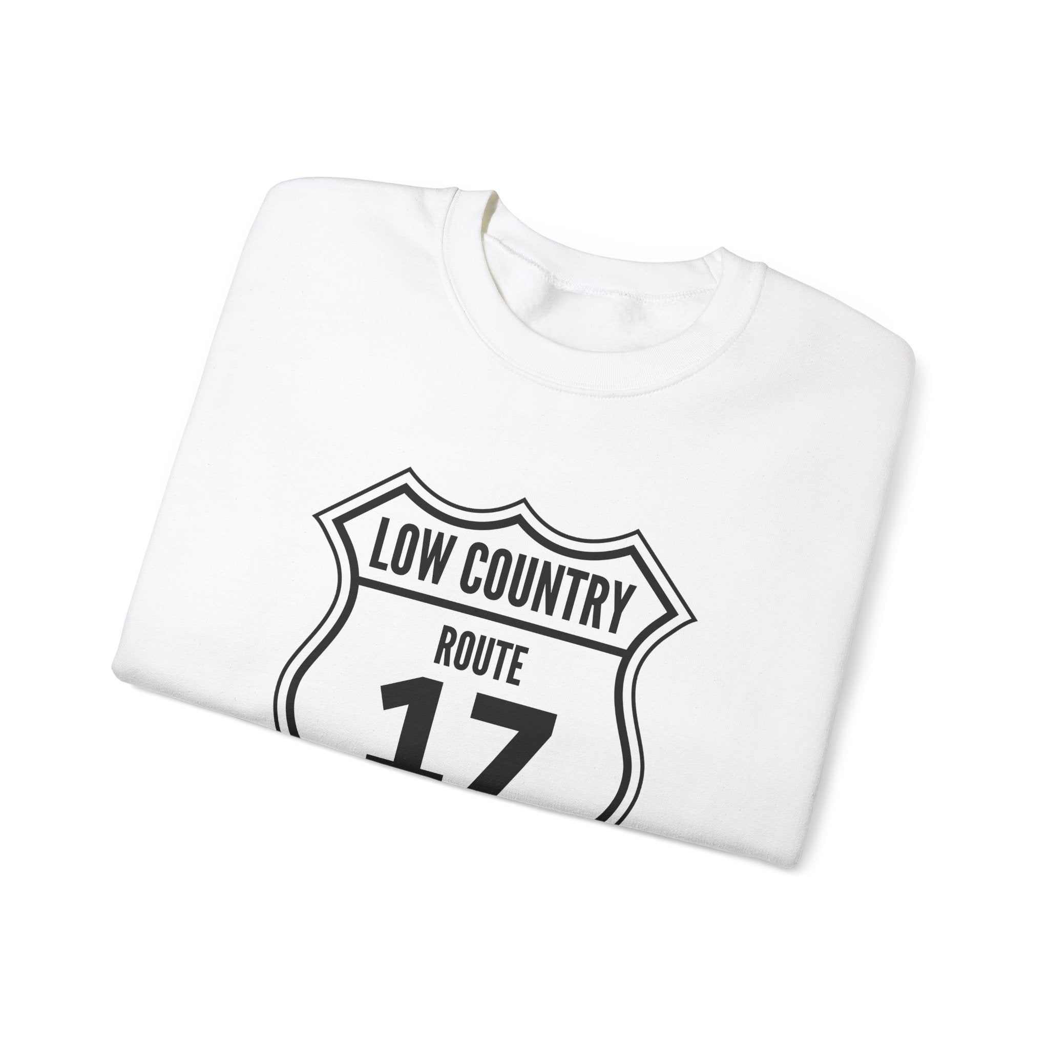 17 Low Country Route Sign Crewneck Sweatshirt