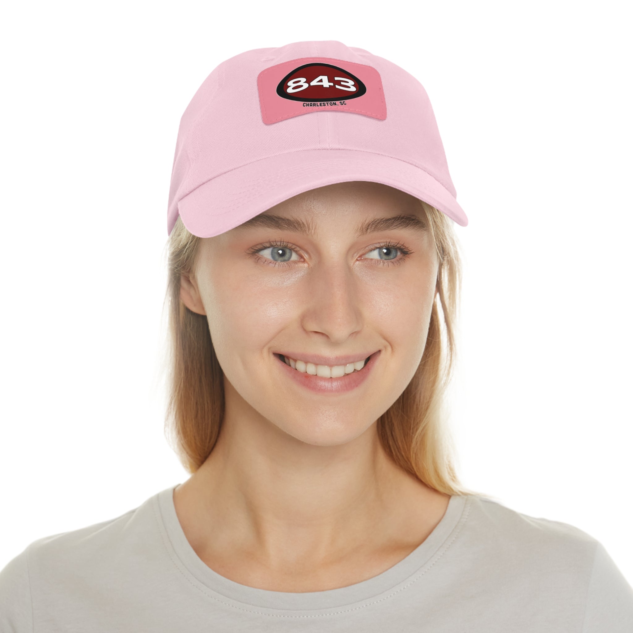 Dad Hat with 843 Patch (Rectangle)