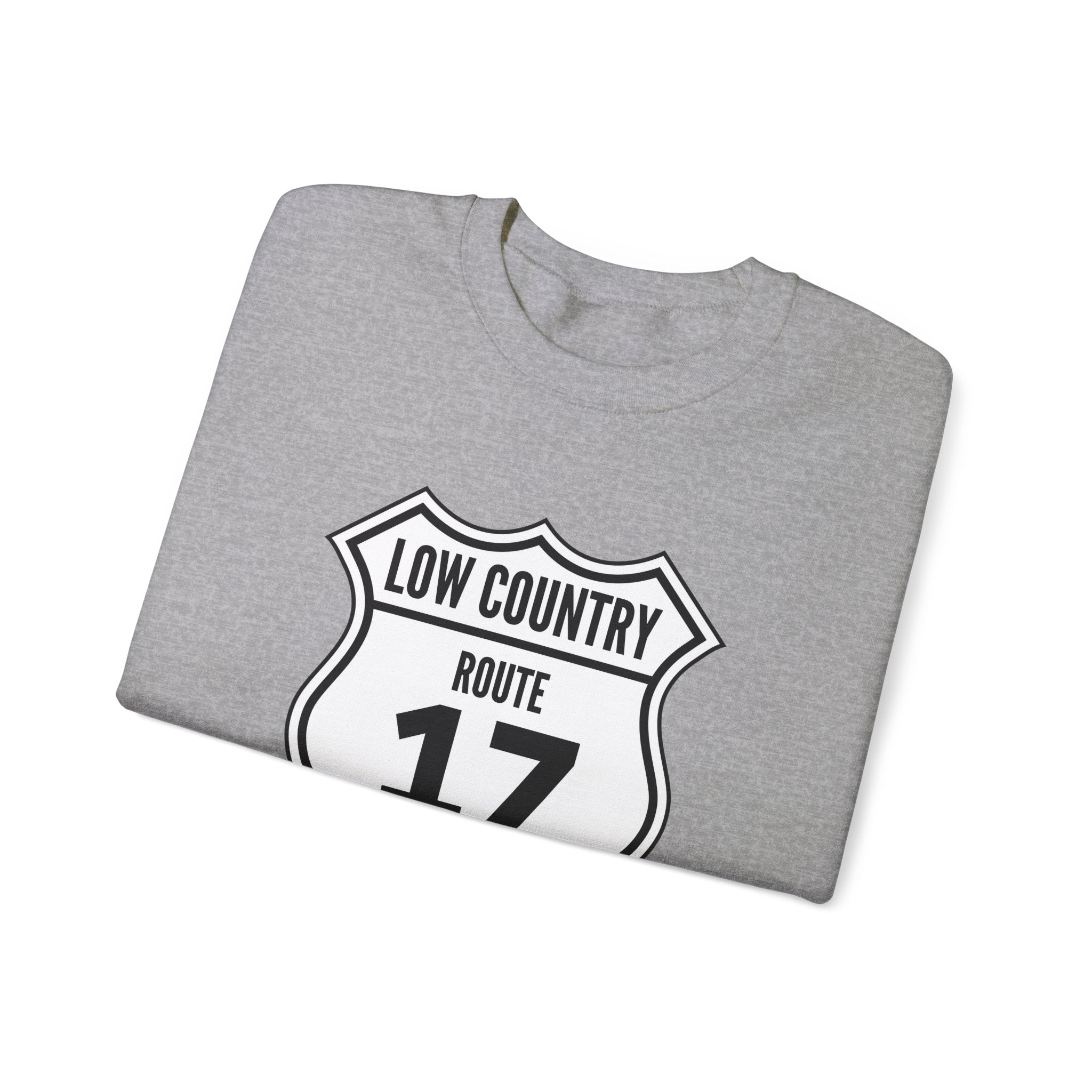 17 Low Country Route Sign Crewneck Sweatshirt