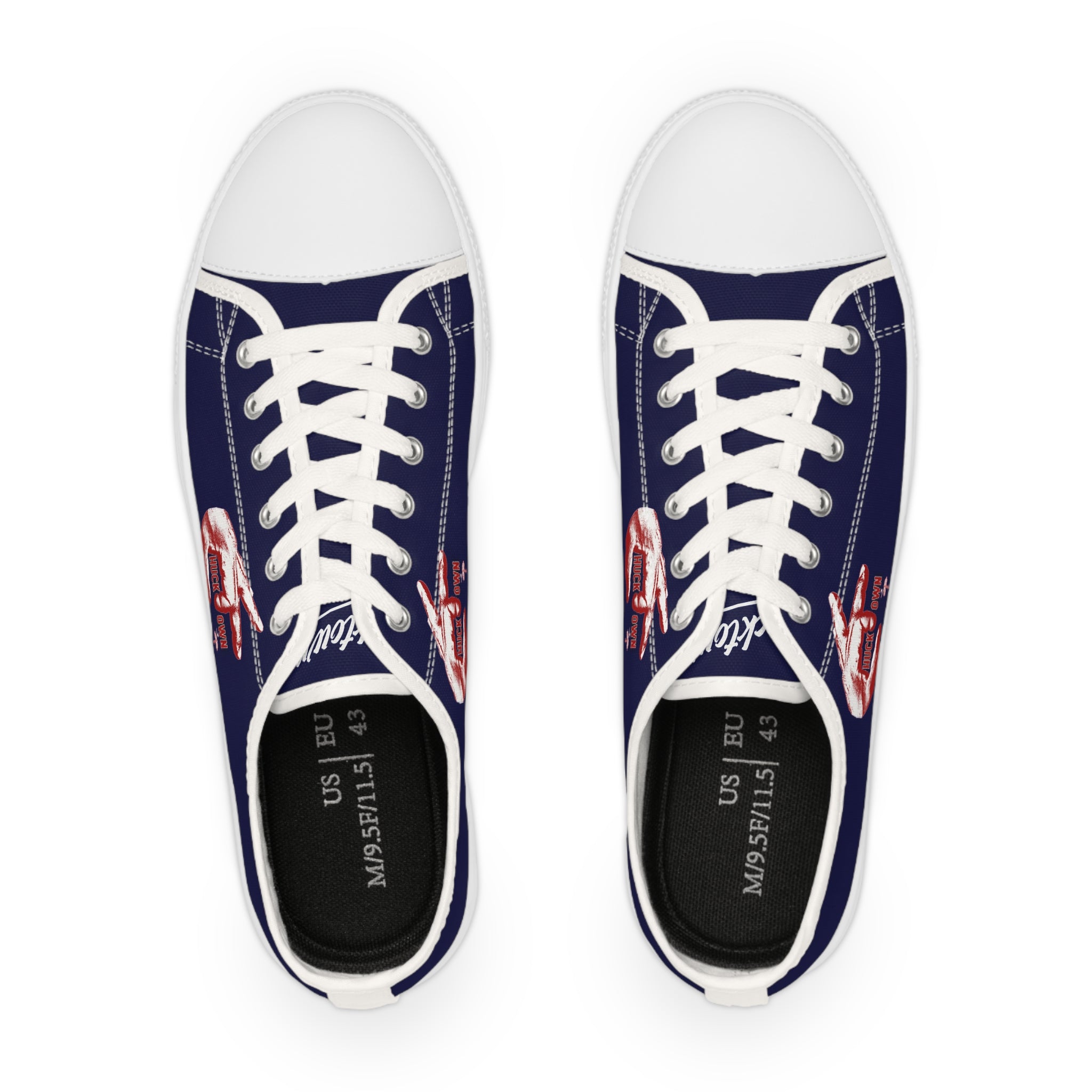 Chucktown Navy Blue Men's Low Top Sneakers