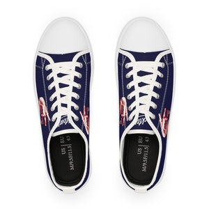 Chucktown Navy Blue Men's Low Top Sneakers