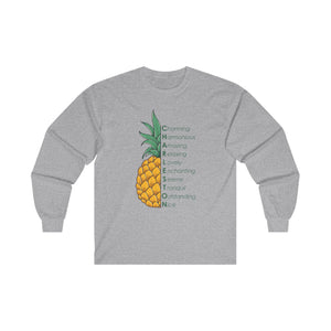 Pineapple- Cotton Long Sleeve Tee