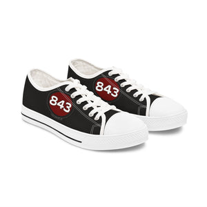 Women's Low Top Sneakers-843 black