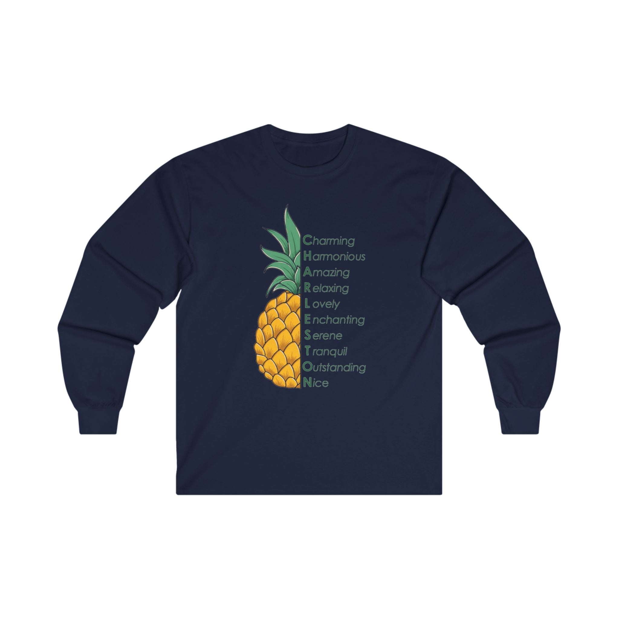 Pineapple- Cotton Long Sleeve Tee