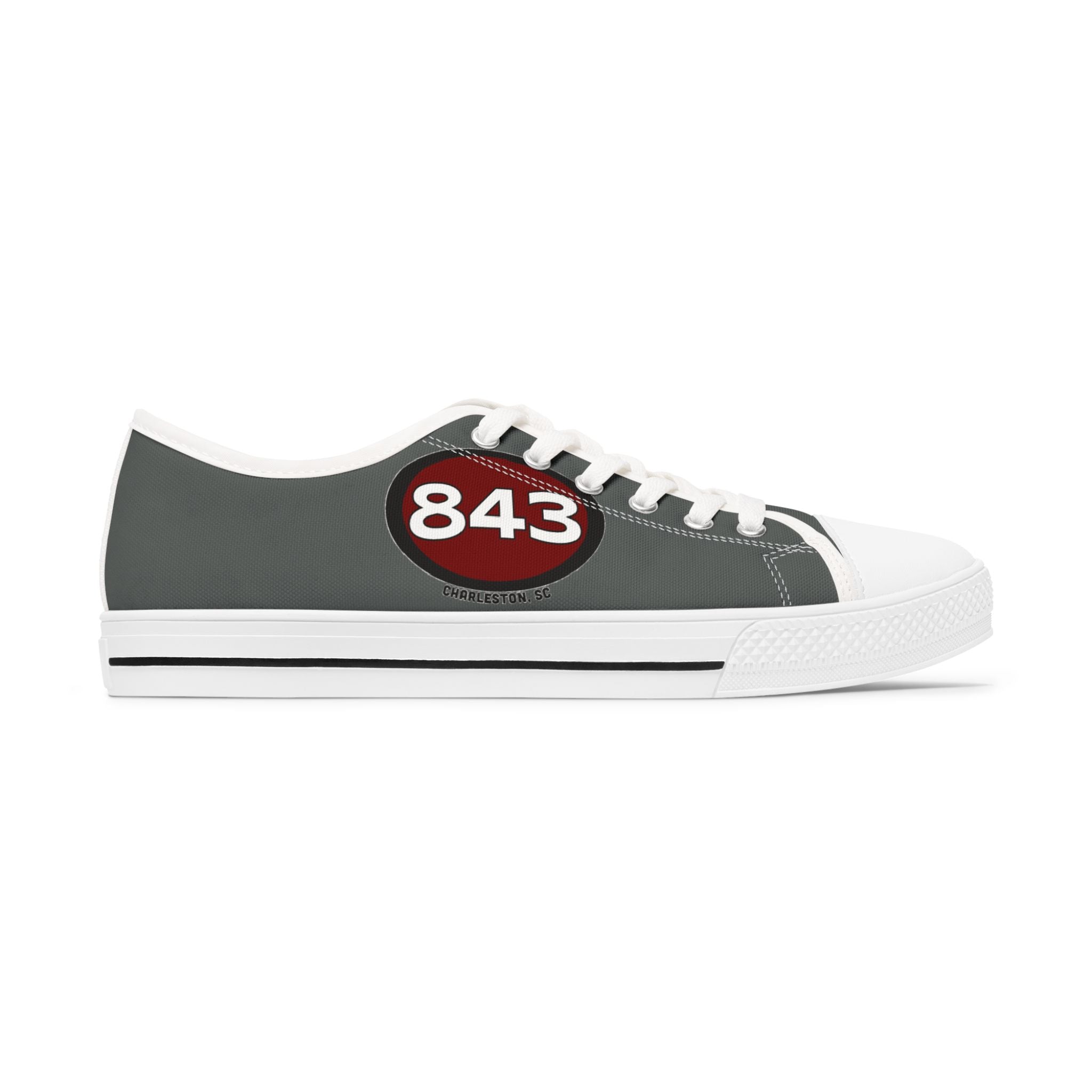 Women's Low Top Sneakers-843 Grey