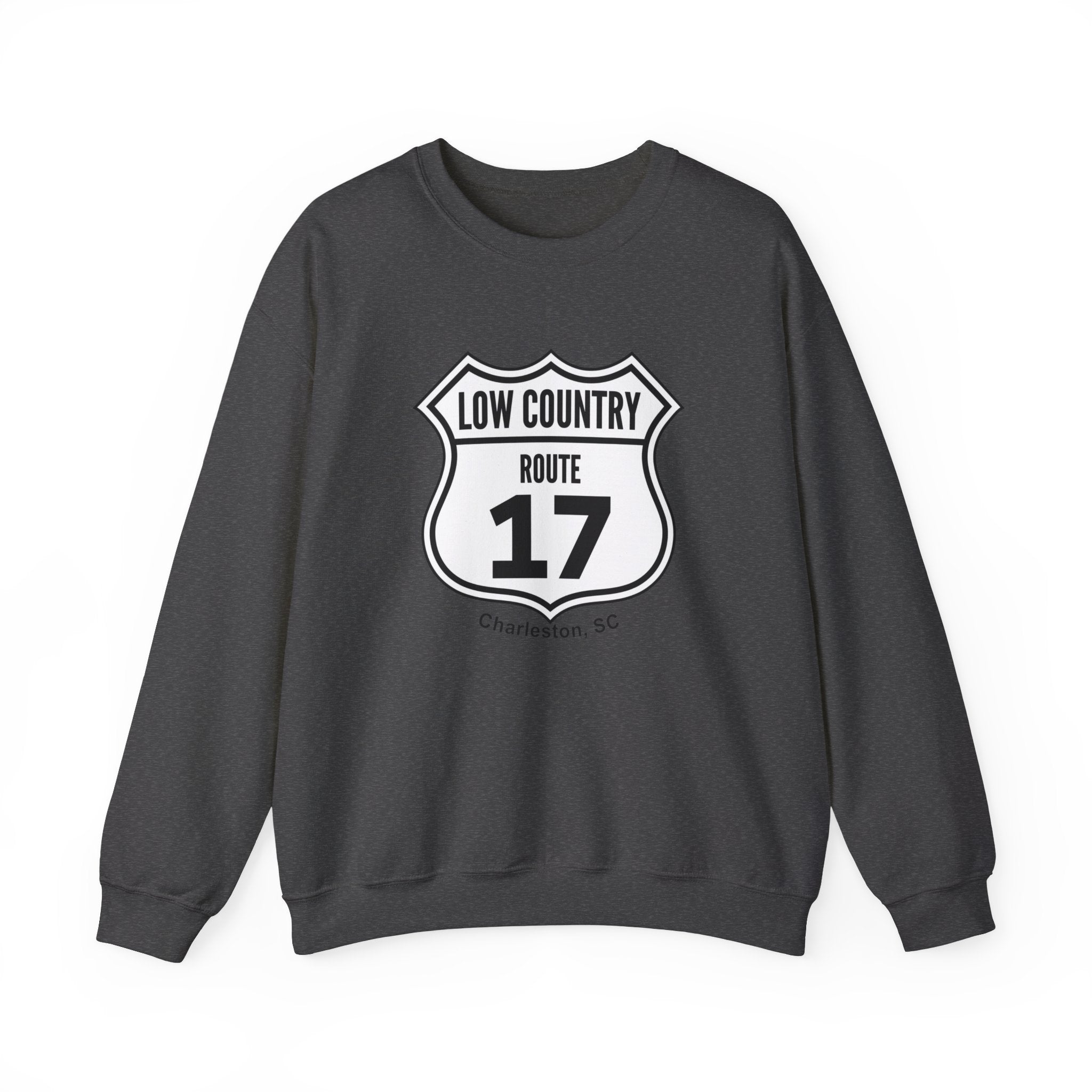 17 Low Country Route Sign Crewneck Sweatshirt