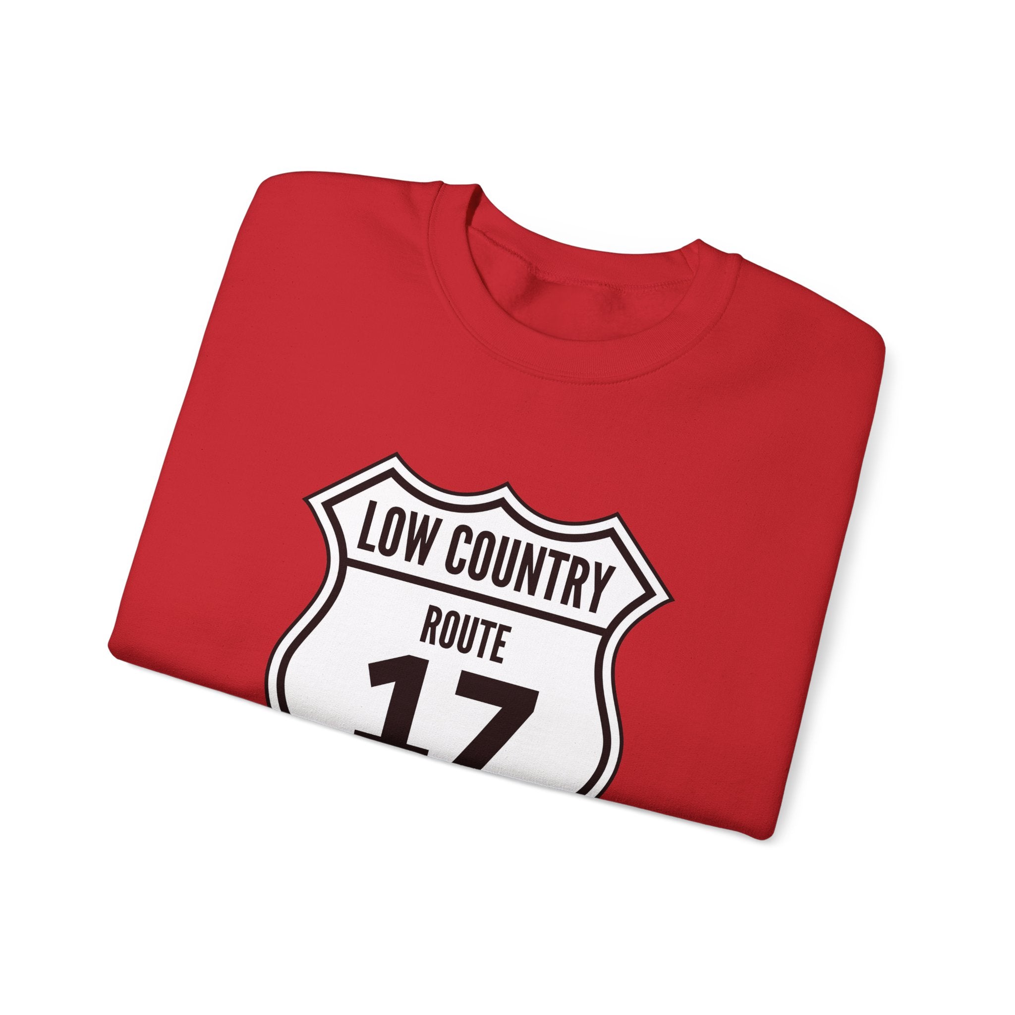 17 Low Country Route Sign Crewneck Sweatshirt