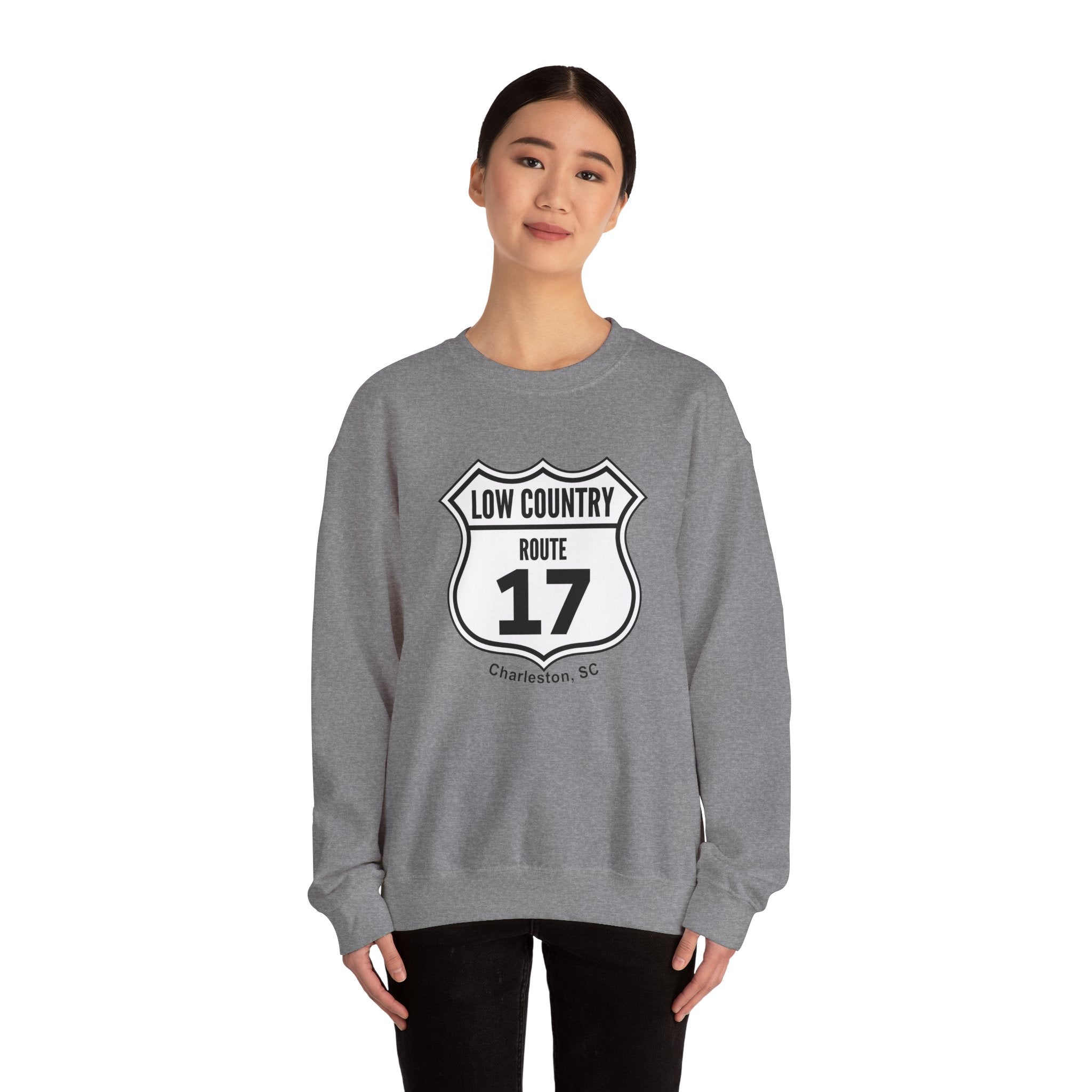 17 Low Country Route Sign Crewneck Sweatshirt