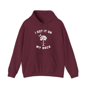 I got it on my back Hooded Sweatshirt