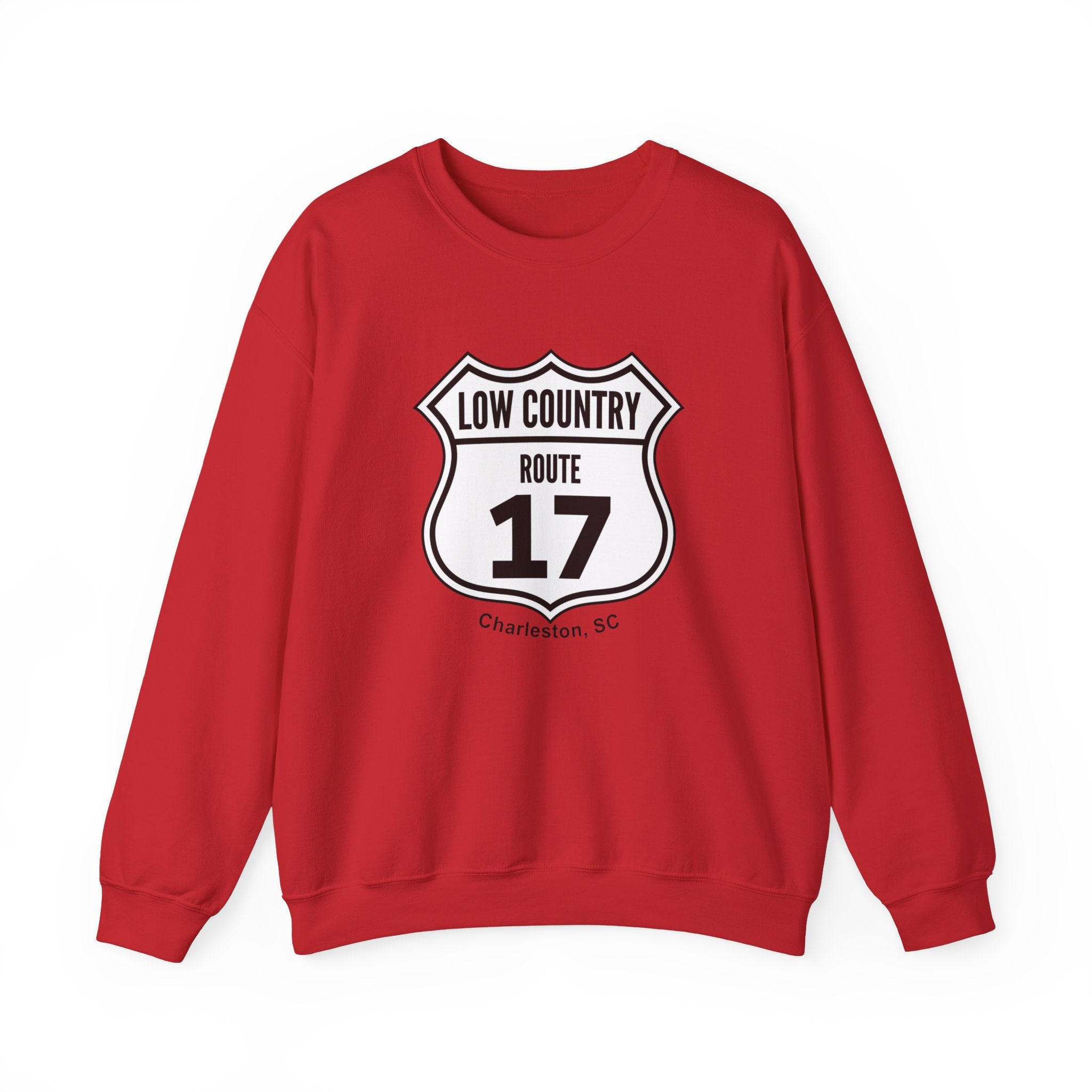 17 Low Country Route Sign Crewneck Sweatshirt