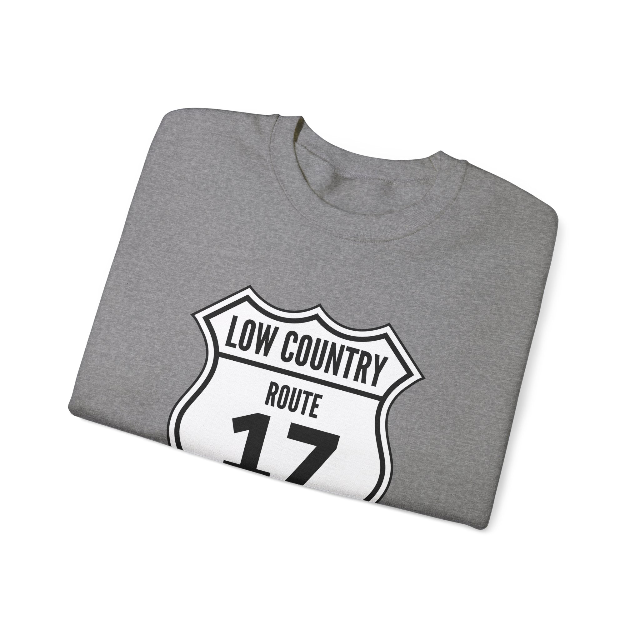 17 Low Country Route Sign Crewneck Sweatshirt