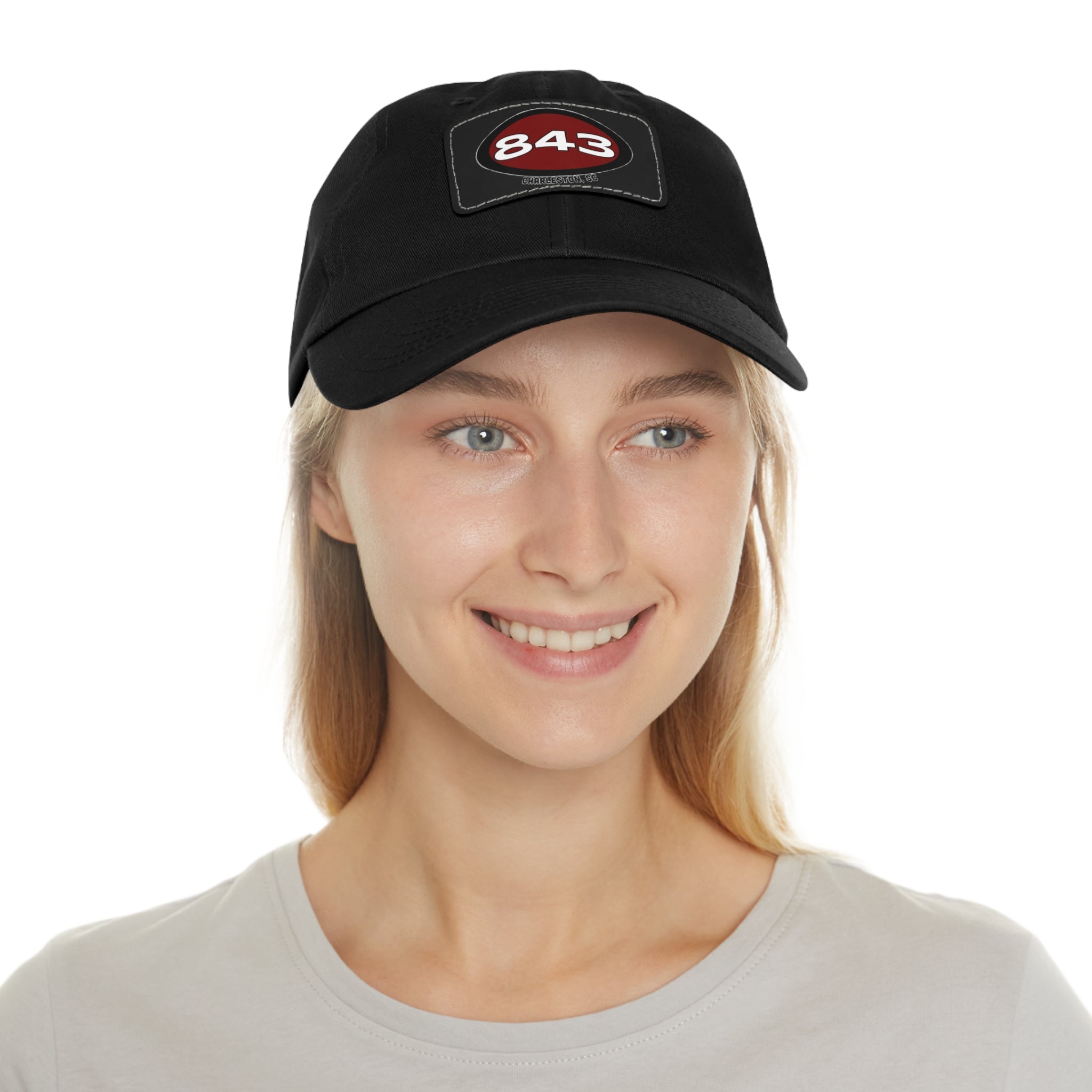 Dad Hat with 843 Patch (Rectangle)