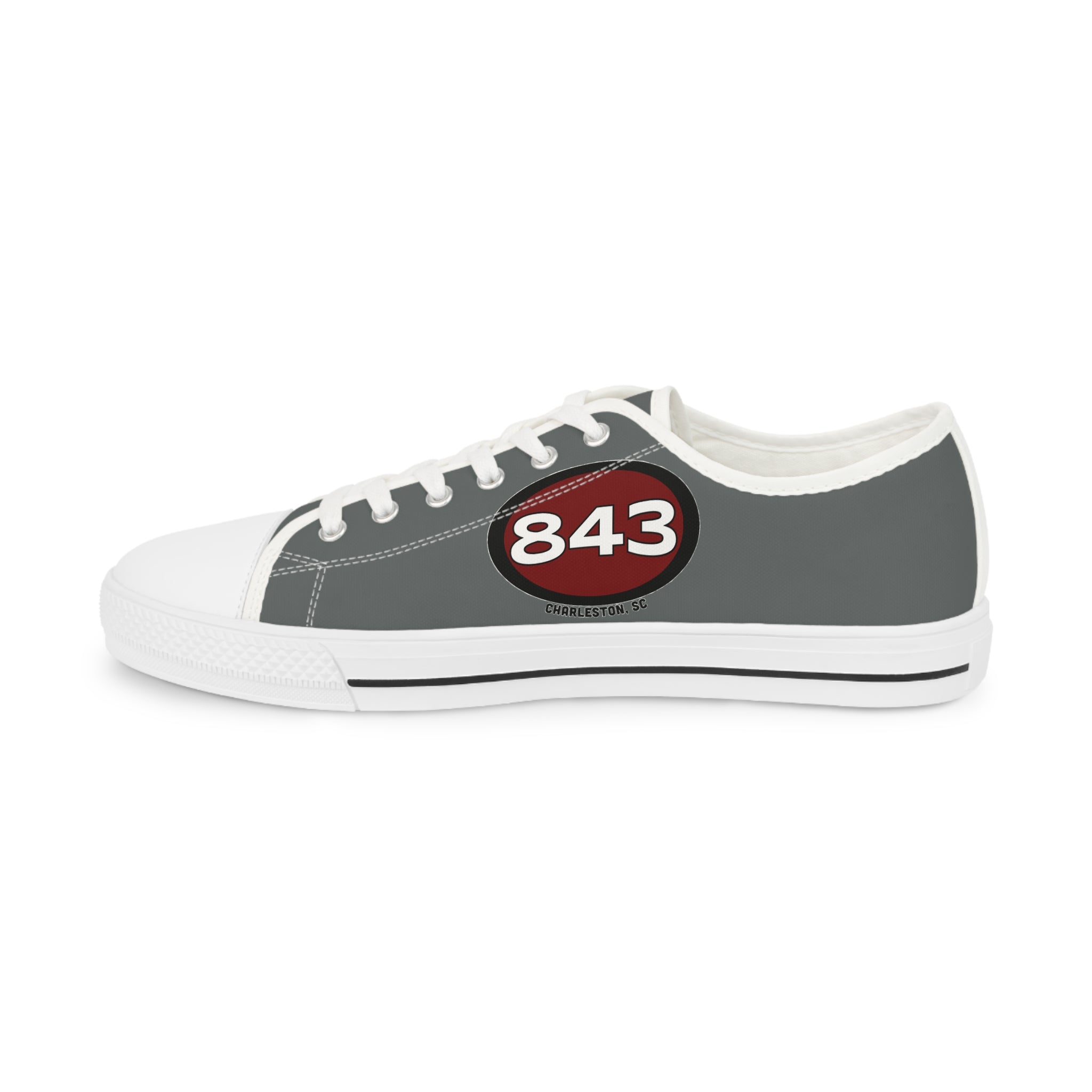 Men's Low Top Sneakers-843 Grey