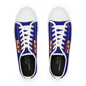 Men's Low Top Sneakers-843 Navy Blue