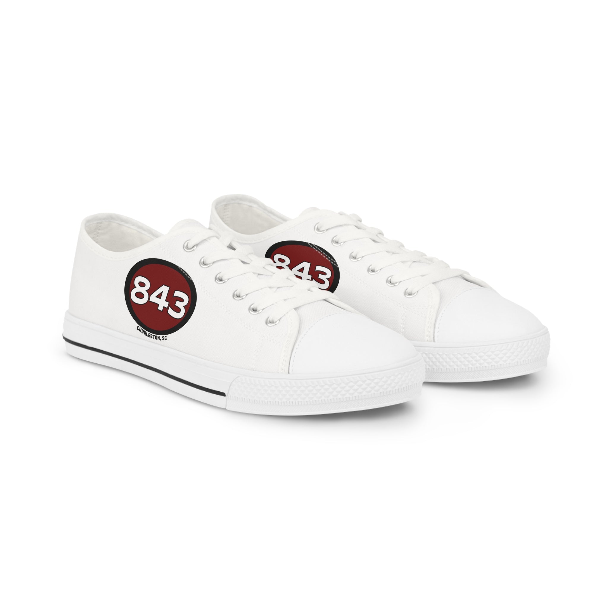 843 (White) Low Top Sneakers