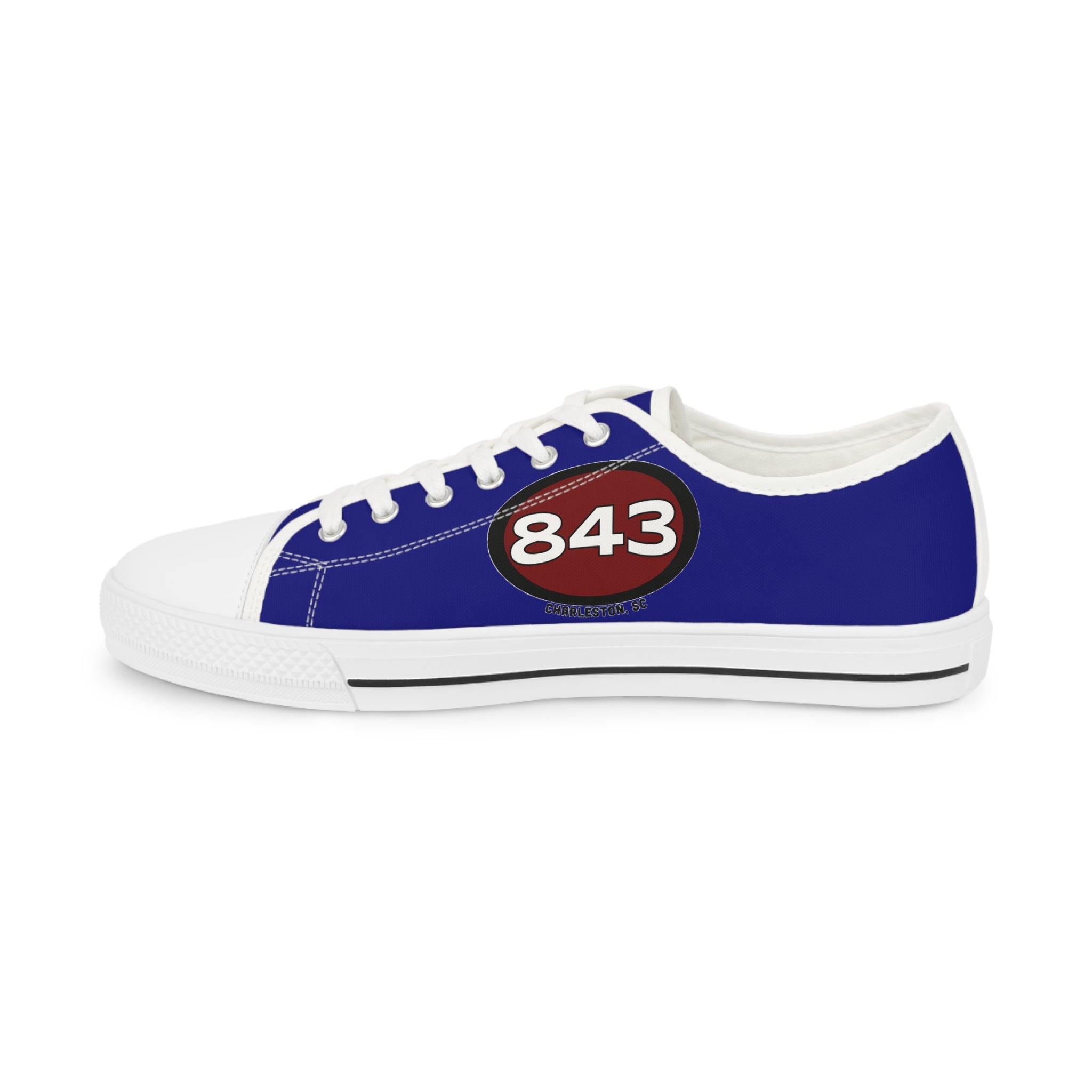 Men's Low Top Sneakers-843 Navy Blue