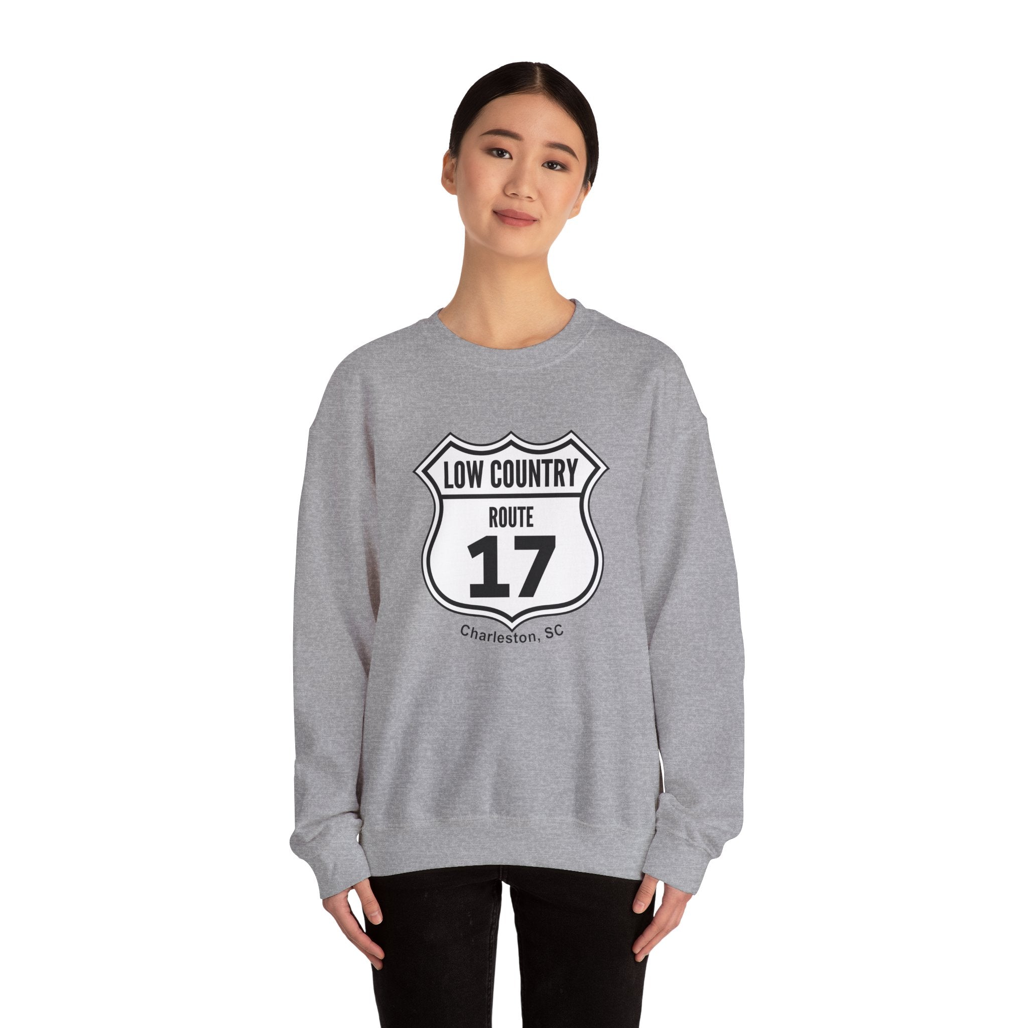 17 Low Country Route Sign Crewneck Sweatshirt