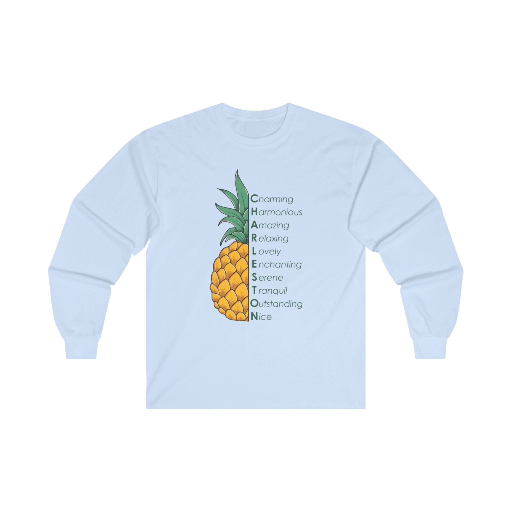 Pineapple- Cotton Long Sleeve Tee