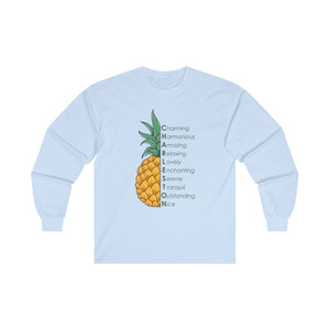 Pineapple- Cotton Long Sleeve Tee