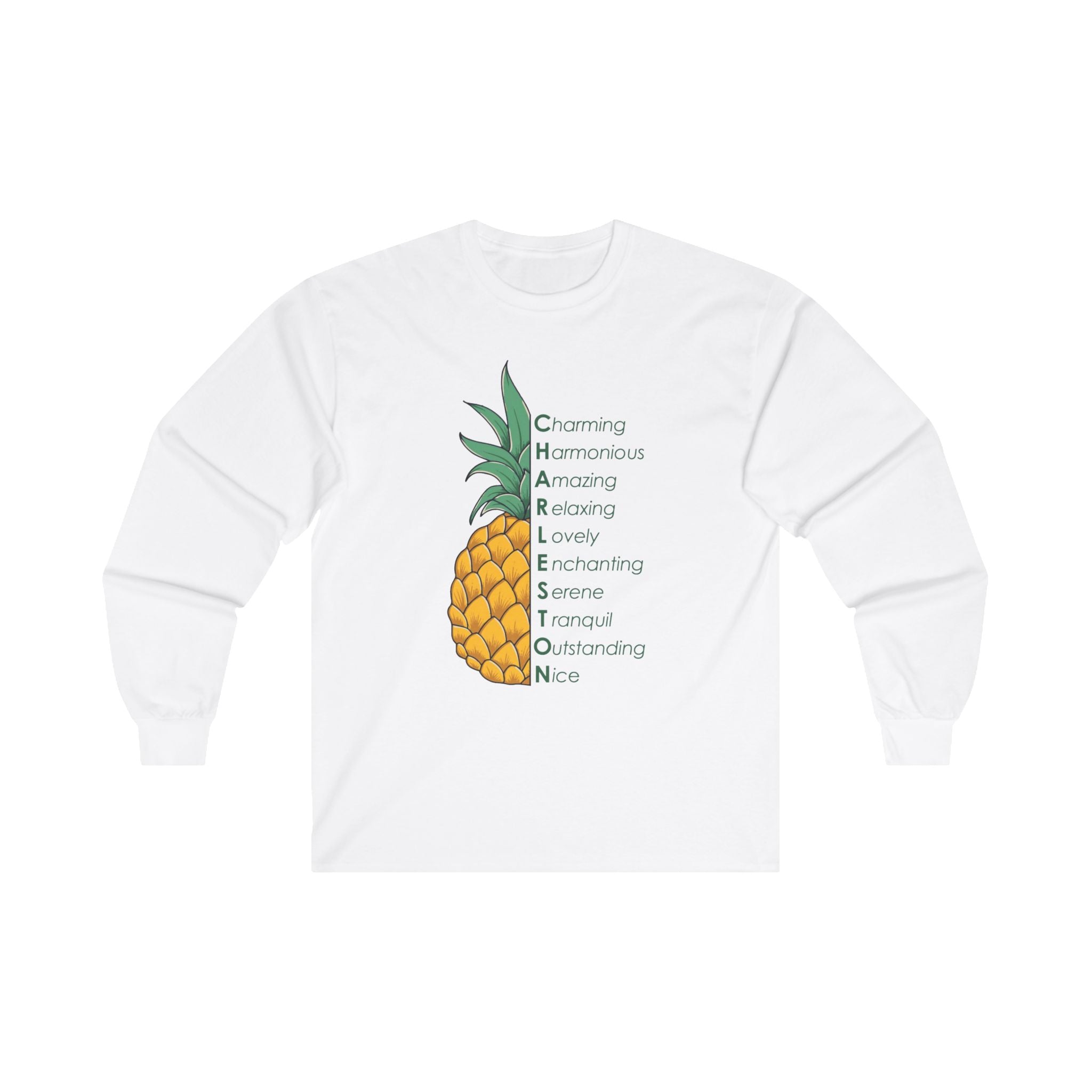 Pineapple- Cotton Long Sleeve Tee