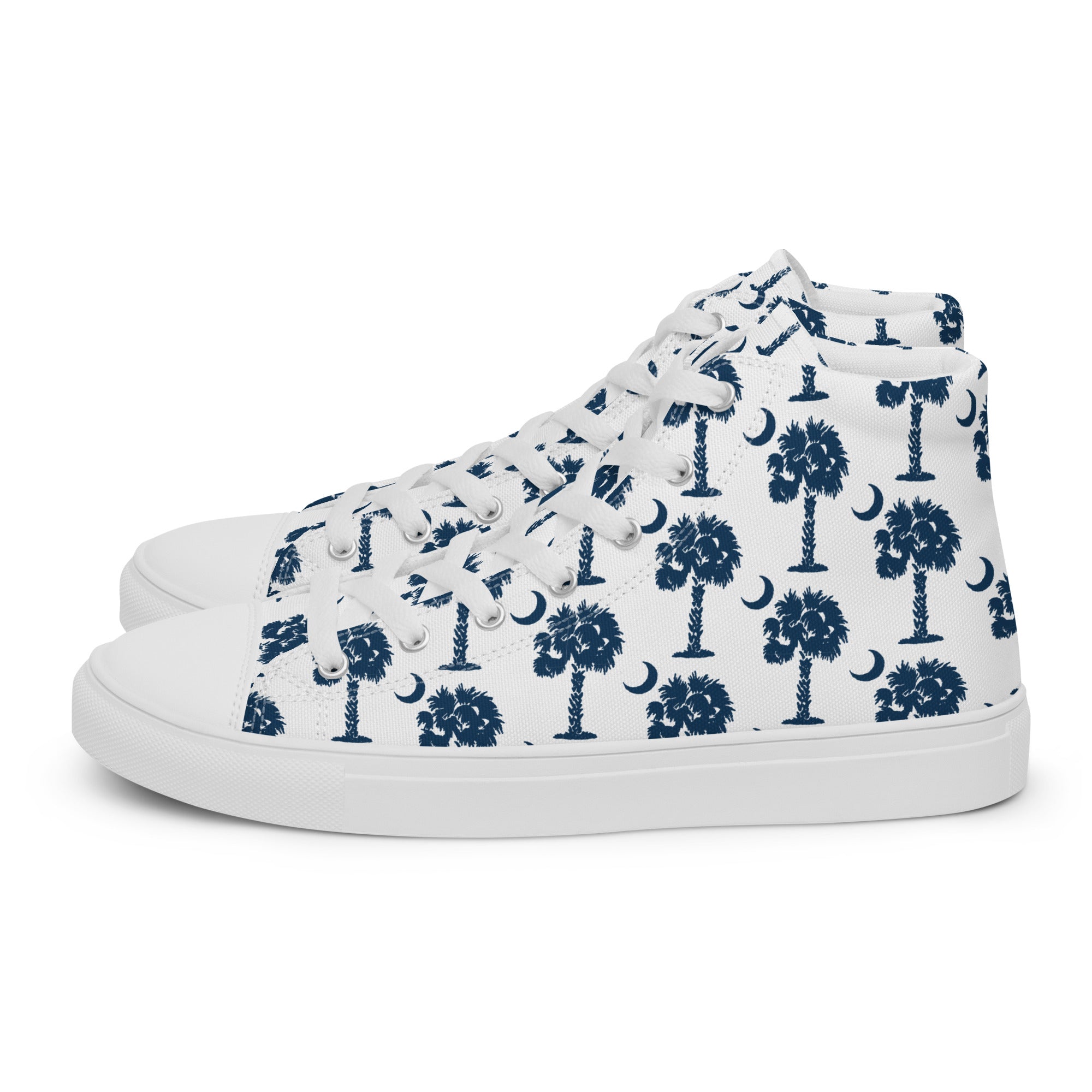 State Flag Men’s High-Top Canvas Shoes