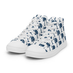 State Flag Men’s High-Top Canvas Shoes