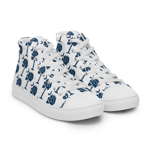 State Flag Men’s High-Top Canvas Shoes